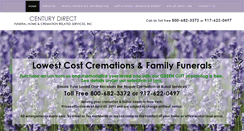 Desktop Screenshot of centurycremation.net