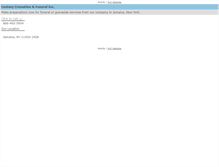 Tablet Screenshot of centurycremation.net